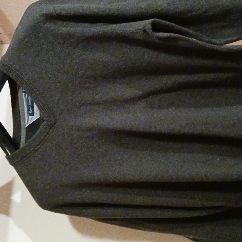 Report Collection Charcoal Vneck Sweater XL